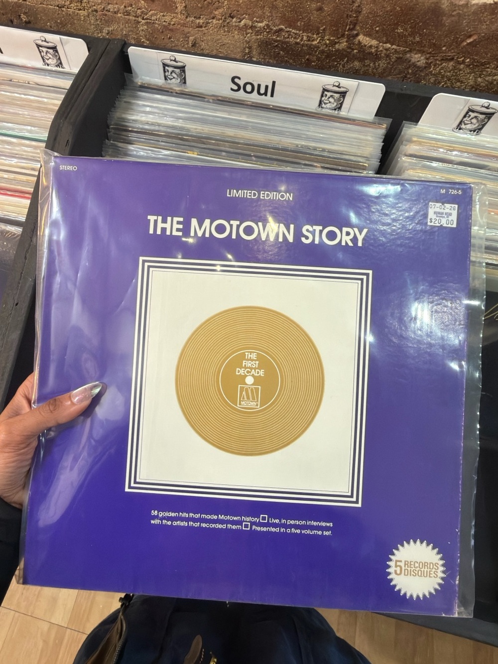 The Motown Story – The First Decade (5 LP Box Set) – LimitedEdition Sealed Vinyl